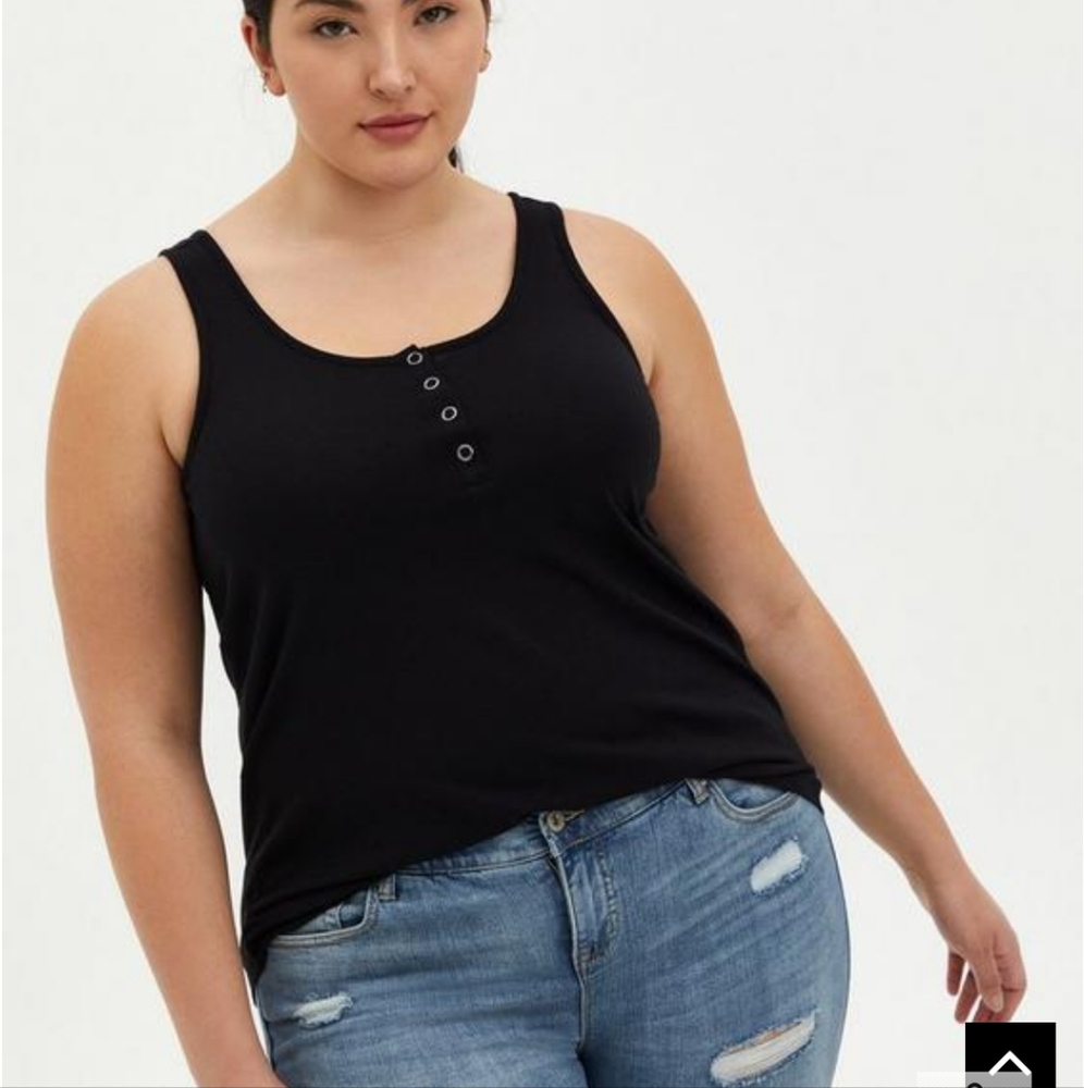 Torrid Classic Fit Heritage Slub Henley Tank